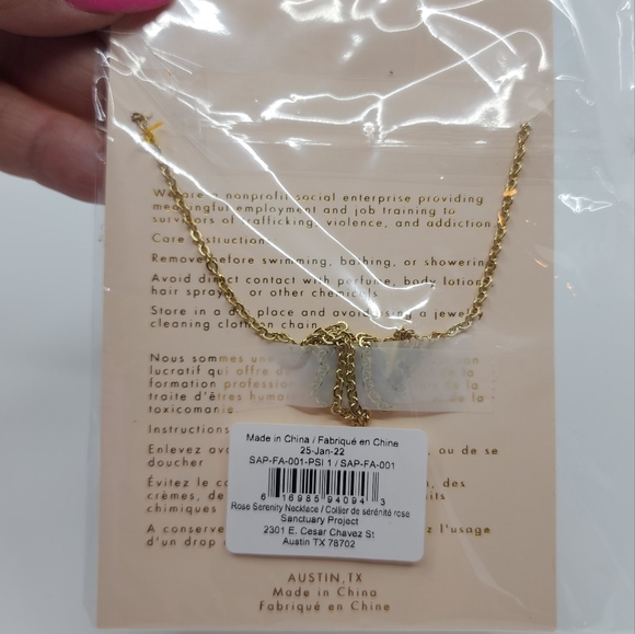 Sanctuary Project Rose Gold Quartz  Necklace NEW - Picture 3 of 4